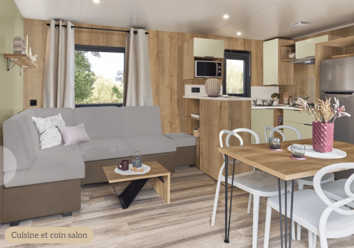 Mobil-home premium 3 chambres 6 personnes